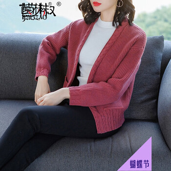 系帶短款針織衫，打造優(yōu)雅女神