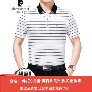 皮爾卡丹（pierrecardin） 短袖 男士T恤 白色T-766 