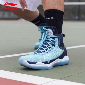 李寧（LI-NING）籃球鞋馭帥11海藍(lán) 