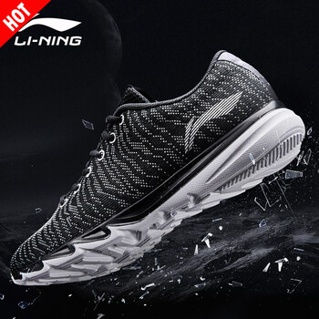 李寧（LI-NING）跑步鞋新基礎(chǔ)黑/銀灰色   42