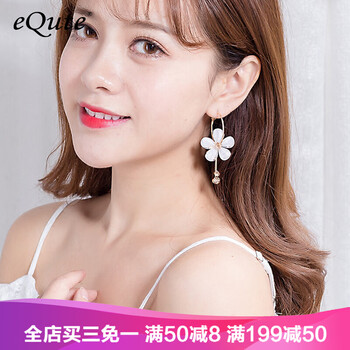 花瓣水晶耳環(huán)
