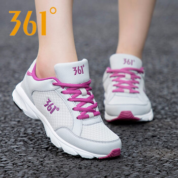 361°跑步鞋灰/深紫2210 35，36，37，38，39，40
