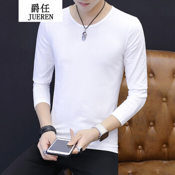 騎士普丁（Putino Rider） 長袖 男士T恤 白色圓領(lǐng) S，XL，L，XXL，XXXL，M