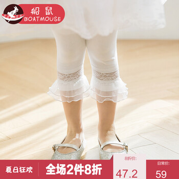 女童打底褲蕾絲夏款