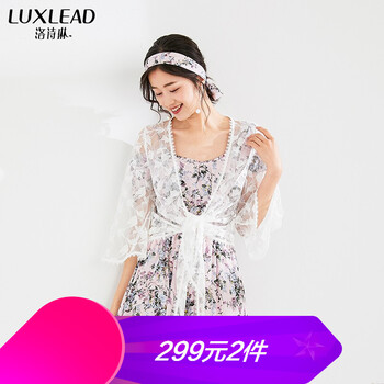 洛詩(shī)琳（LUXLEAD）  七分袖 女 短外套 綁帶，蕾絲