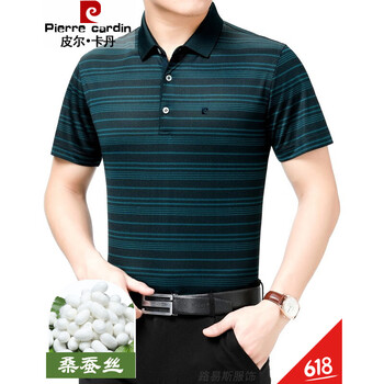皮爾卡丹（pierrecardin） 短袖 男士T恤 S27H66015哈青 