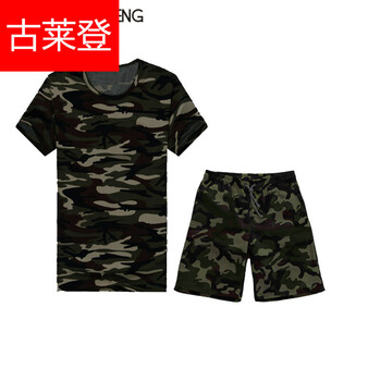 古萊登（GODLIKE） 短袖 男士T恤 軍綠套裝短褲 