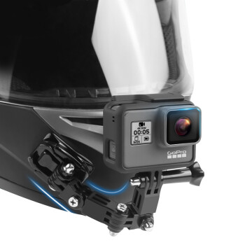 TELESIN GoPro7骑行头盔下巴拍摄支架配件 大疆osmo灵眸运动相机摩托车头盔组件 适用GoPro大疆小蚁运动相机