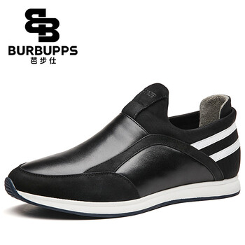 芭步仕（Burbupps）男士黑色-牛皮 42