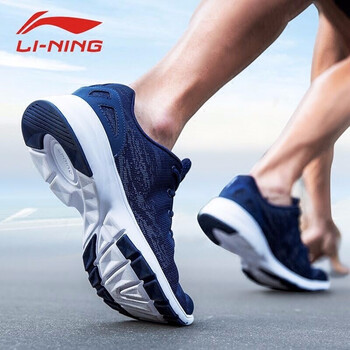 李寧（LI-NING）跑步鞋深豌藍/白003-2（3M反光） 40