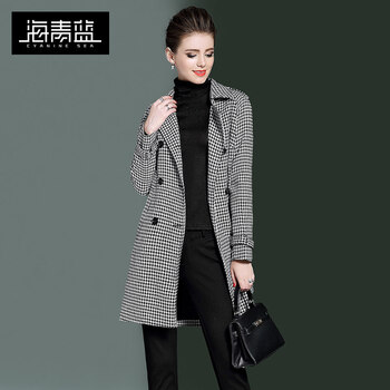 元素,新款,外套,樣式,流行,趨勢(shì),格子,藍(lán)色