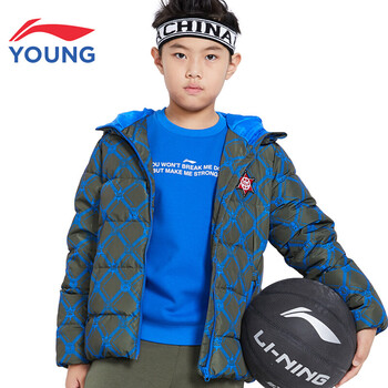 兒童羽絨服李寧
