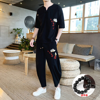 尊首（ZUNSHOU） 短袖 男士T恤 TZ110黑色 