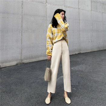 木清清 高腰  女 九分褲 休閑褲