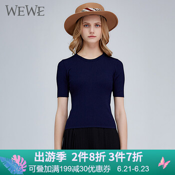唯唯（WEWE）針織衫短袖