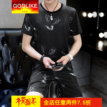 古萊登（GODLIKE） 長袖 男士T恤 鳳凰黑 