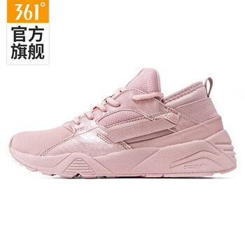 361度跑步鞋 粉玫紅/361度白  35，36，37，38，39，40
