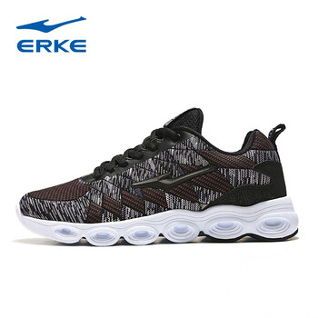 鴻星爾克（ERKE）跑步鞋正黑/紫色 