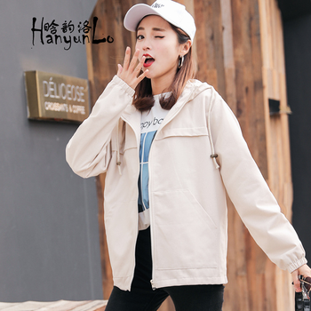 晗韻洛 連帽 長袖 女 短外套 卷袖，不規(guī)則，帶帽