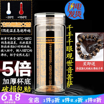 創(chuàng)意玻璃茶杯，喝出健康好水