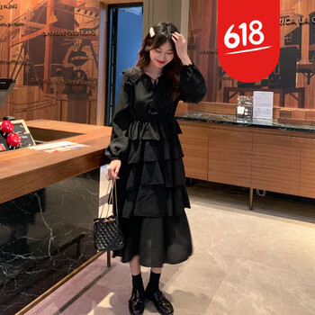 a版女黑色大衣