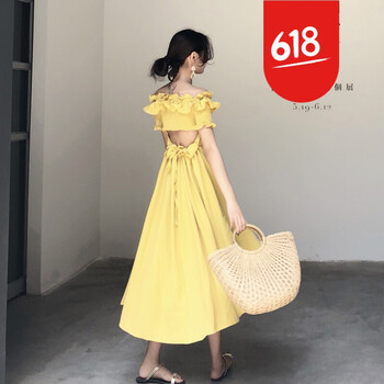 一字肩連衣裙，打造迷人小臉