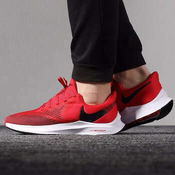 耐克（NIKE）跑步鞋880555-006/黑紅 air zoom主推款 