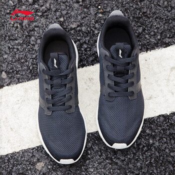 李寧（LI-NING）跑步鞋藏黑藍(lán)/新基礎(chǔ)黑 