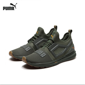 彪馬（PUMA）跑步鞋墨綠色-橙色 01 