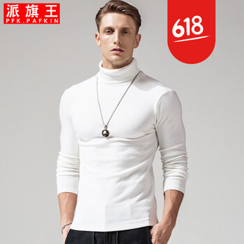 派旗王（PFK.PaFKin） 長(zhǎng)袖 男士T恤 白色 