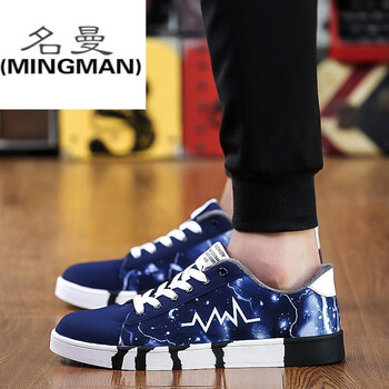 名曼（MINGMAN）男士619-1藍(lán)色加絨 39