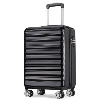 卡拉羊拉杆箱20英寸可登机行李箱男女万向轮旅行箱商务出差密码箱子CX8636黑色