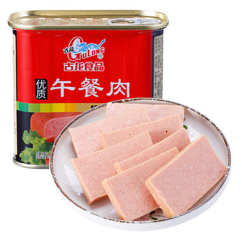 古龙食品 午餐肉罐头 火锅泡面早餐搭档340g