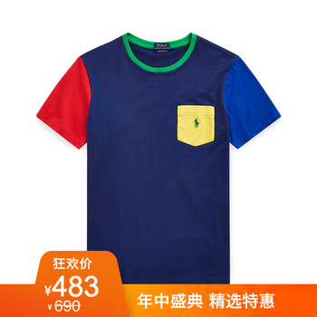 Polo Ralph Lauren 短袖 男士T恤 B90-藏青多色 