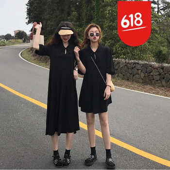 韓國連衣裙燈籠袖