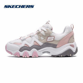 SKECHERS跑步鞋白色/灰色/粉紅色/WGPK 35，36，37，38