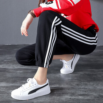 女貼布長褲