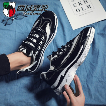 西域駱駝（VANCAMEL）男士黑白Y29 42