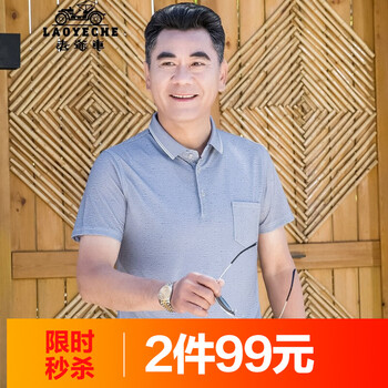 老爺車(chē)（LAOYECHE） 短袖 男士T恤 8128灰色 