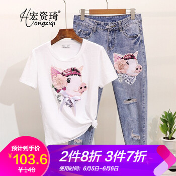 歐洲站牛仔褲小腳