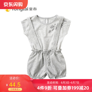 短袖背帶褲套裝