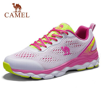 駱駝（CAMEL）跑步鞋白/梅紅   女款A(yù)71318604 35