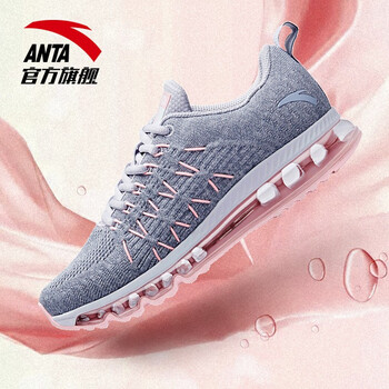 安踏（ANTA）跑步鞋淡紫灰/霧紫灰/熒光臘粉-1 