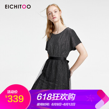 愛居兔（EICHITOO） 圓點，純色 蕾絲 連衣裙