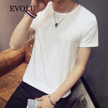 EVOLU 短袖 男士T恤 白色 