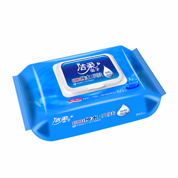 洁柔(C&S)湿巾 EDI纯水湿纸巾*80抽 无香（非独立 掀盖保湿装 亲肤清爽不粘腻不含酒精）新老品交替发货