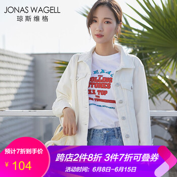 JONAS WAGELL 翻領 長袖 女 短外套 亮片，口袋，紐扣