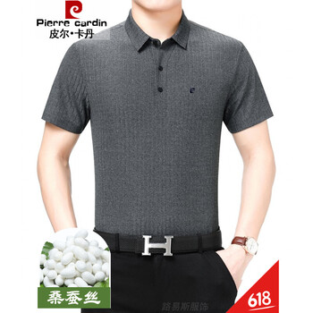 皮爾卡丹（pierrecardin） 短袖 男士T恤 S6-1000552灰色 