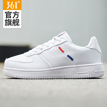 361度板鞋361度白/曜石黑 35，36，37，38，39，40
