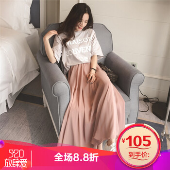 高腰碎花裙，微胖妹子的福音